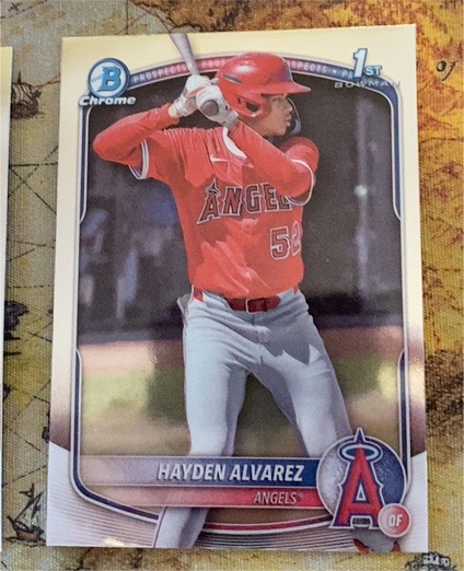 2025 Bowman Chrome Prospects #BCP-12 Hayden Alvarez — front