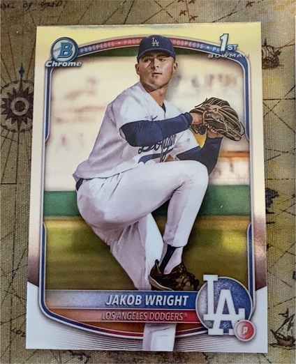 2025 Bowman Chrome #BCP-143 Jakob Wright — front