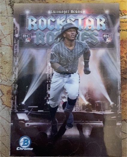 2025 Bowman Chrome #RR-18 Luisangel Acuna Rockstar Rookies — front