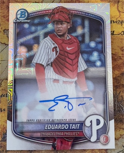 2025 Bowman Chrome #BMA-ET Eduardo Tait — front