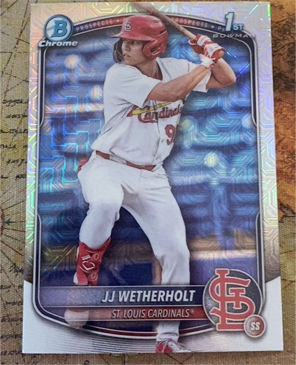 2025 Bowman Chrome Prospects #BCP-22 JJ Wetherholt — front