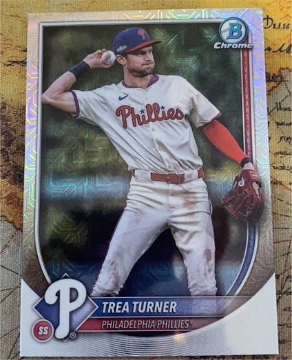 2025 Bowman Chrome #65 Trea Turner — front