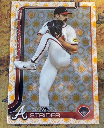 2025 Topps Series 2 #579 Spencer Strider Holiday Sun — front