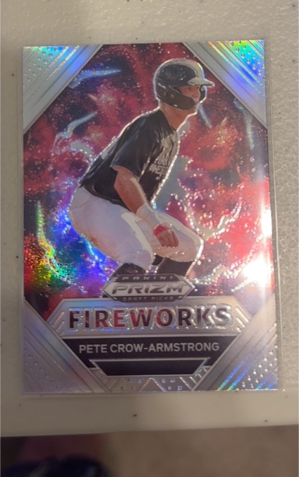 2020 Panini Prizm Draft Picks #PDP182 Pete Crow-Armstrong Fireworks — front