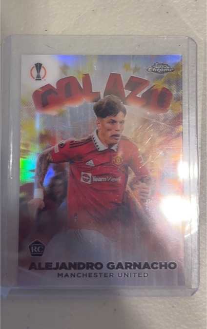 2022-23 Topps Chrome UEFA Club Competitions #G-17 Alejandro Garnacho Golazo — front