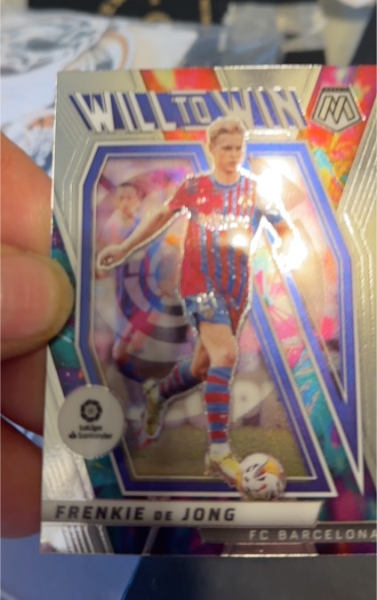 2021-22 Panini Mosaic La Liga Will to Win #9 Frenkie de Jong — front