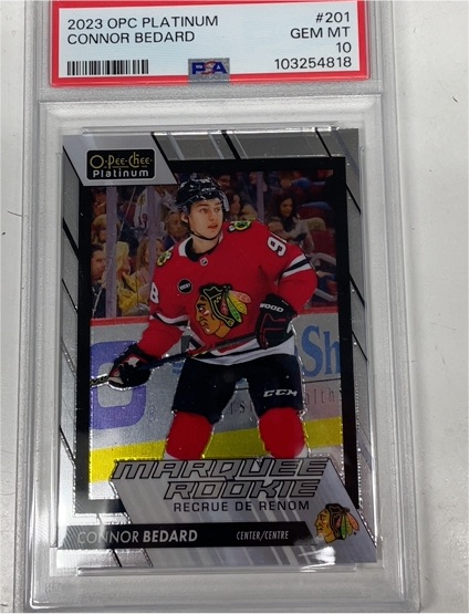 2023 O-Pee-Chee Platinum #201 Connor Bedard Marquee Rookie — front