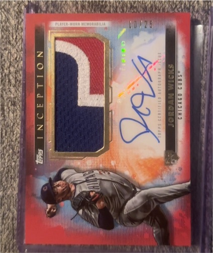 2023 Topps Inception #IAP-JW Jordan Wicks — front