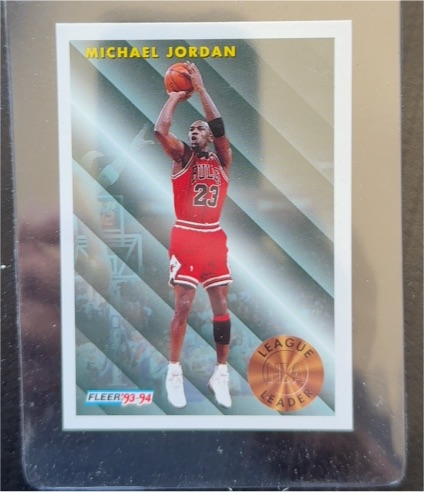 1993-94 Fleer #224 Michael Jordan League Leader — front