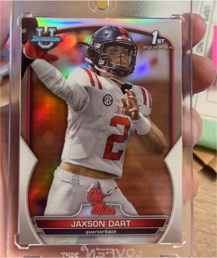 2022 Bowman University Chrome #94 Jaxson Dart — front