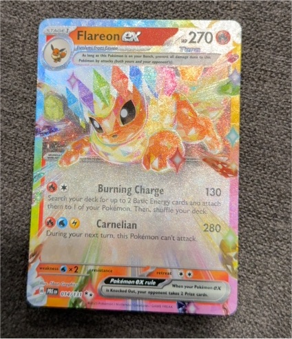 2016 Pokémon Prismatic Evolutions #014 Flareon ex — front
