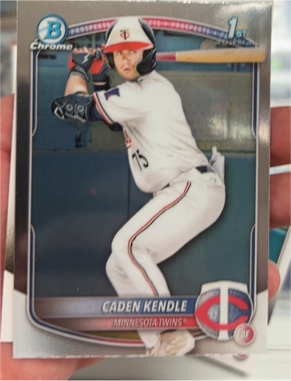 2025 Bowman Chrome Prospects #BCP-113 Caden Kendle — front