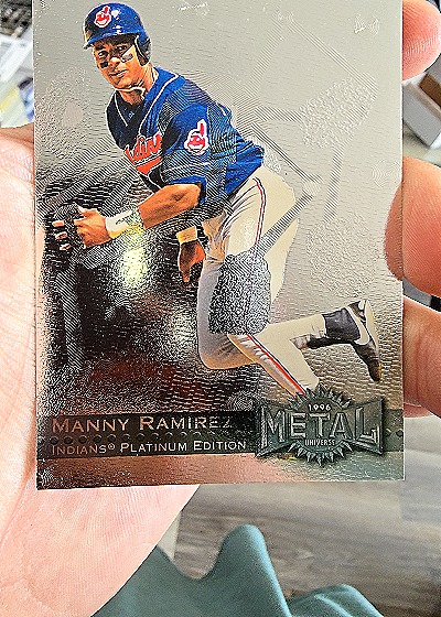 1996 Fleer Metal Universe #52 Manny Ramirez — front