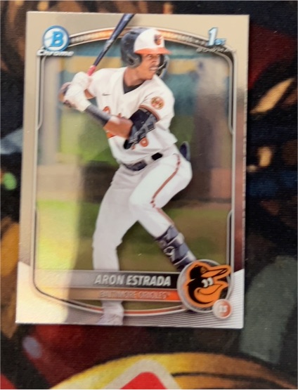 2025 Bowman Chrome Prospects #BCP-33 Aron Estrada — front