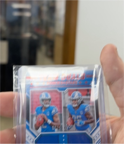 2024 Panini Paramount Pairings Jared Goff and D'Andre Swift — front