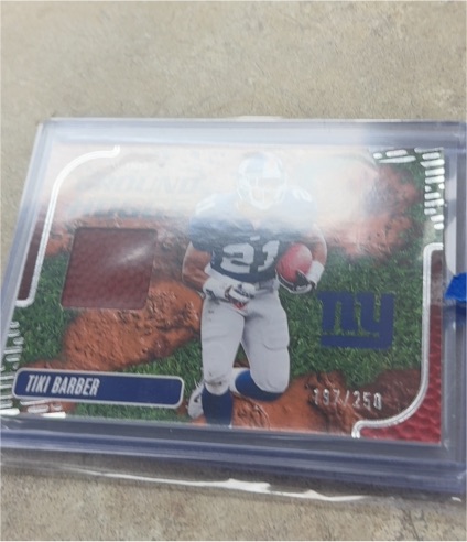2024 Panini Absolute Ground Hoggs Materials #GHM-TBR Tiki Barber — front