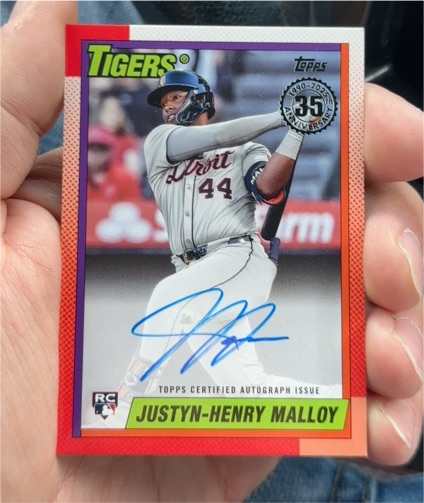2025 Topps Series 2 90B2-JMY Justyn-Henry Malloy — front