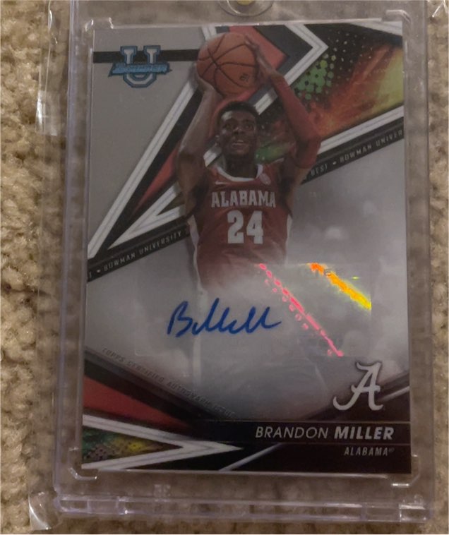 2022-23 Bowman U Best #BOA-BM Brandon Miller — front