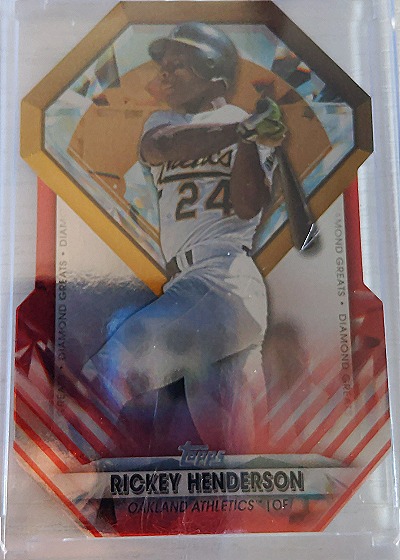 2022 Topps Diamond Greats Die-Cuts #DGDC-20 Rickey Henderson — front