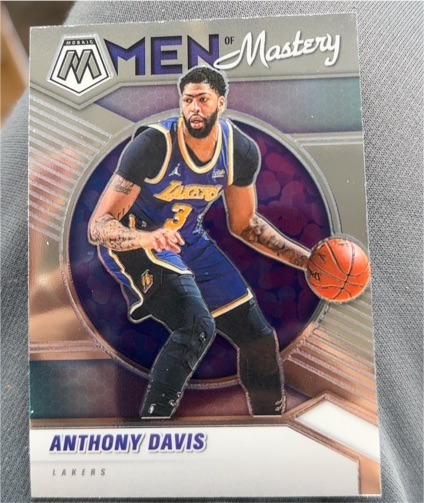 2020-21 Panini Mosaic Men of Mastery #11 Anthony Davis — front