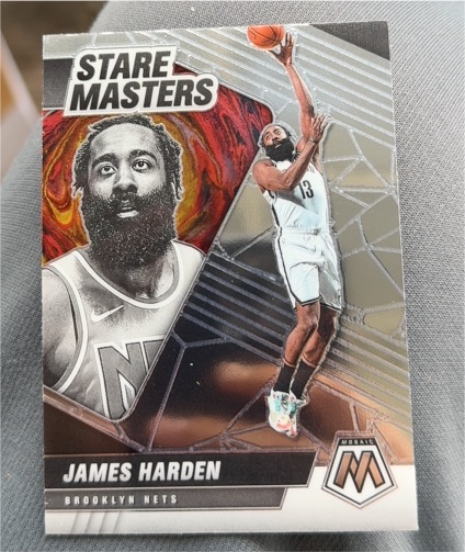 2020-21 Panini Mosaic #14 James Harden — front