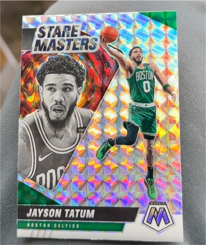 2020-21 Panini Mosaic Stare Masters #11 Jayson Tatum — front