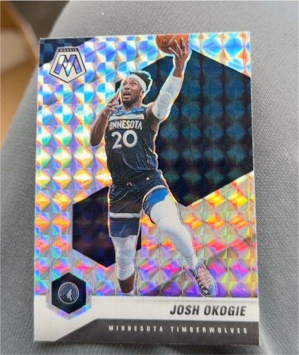 2020-21 Panini Mosaic #12 Josh Okogie — front