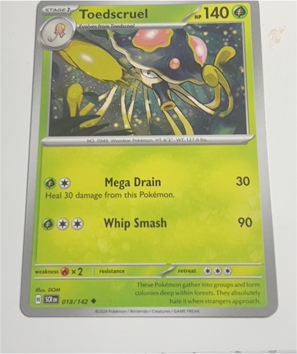 2024 Pokémon SV07 Stellar Crown #018 Toedscruel — front