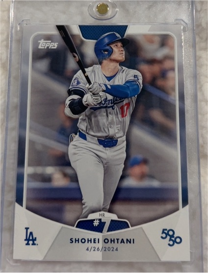 2024 Topps 50/50 #7 Shohei Ohtani — front