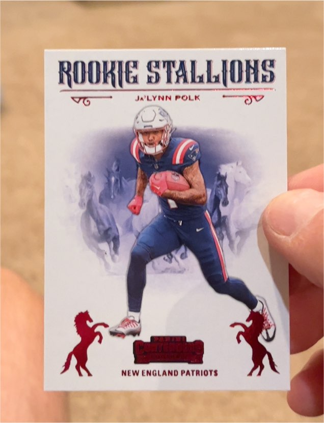 2024 Panini Contenders #18 Ja'Lynn Polk Rookie Stallions — front