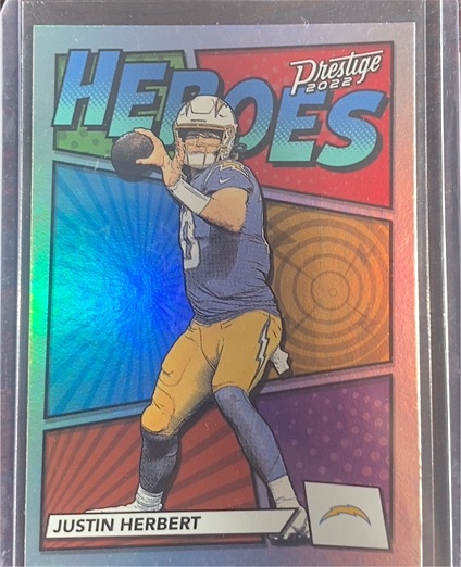 2022 Panini Prestige #H-3 Justin Herbert Heroes — front