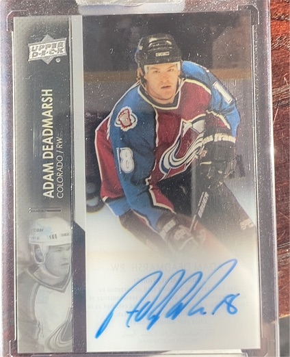 2021-22 Upper Deck Clear Cut #CC-AD Adam Deadmarsh — front