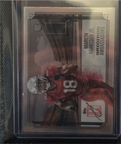 2024 Topps Signature Class #GA-5 Marvin Harrison Jr. Gridiron Ambassadors — front