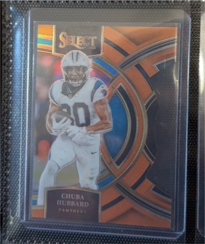 2023 Panini Select Premier Level Die Cut #191 Chuba Hubbard — front
