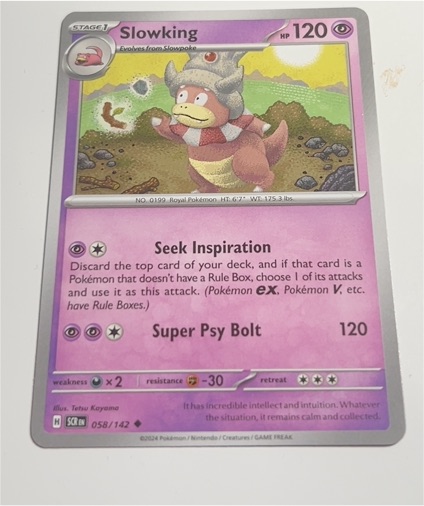 2024 Pokémon TCG Stellar Crown #058 Slowking — front