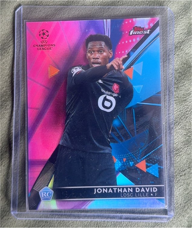 2021-22 Topps Finest UEFA Champions League #41 Jonathan David Rookie — front