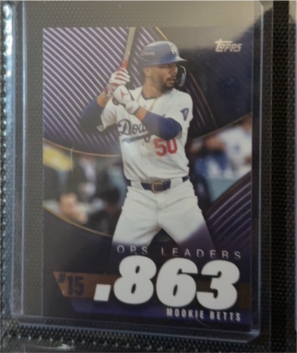 2025 Topps Series 2 OPS Leaders #OPS-15 Mookie Betts — front