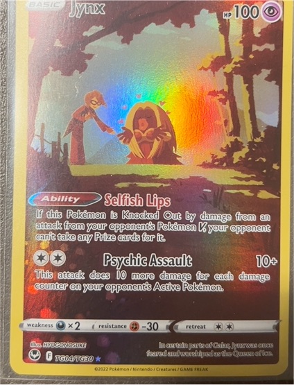2022 Pokémon TG04 Jynx Silver Tempest Trainer Gallery — front