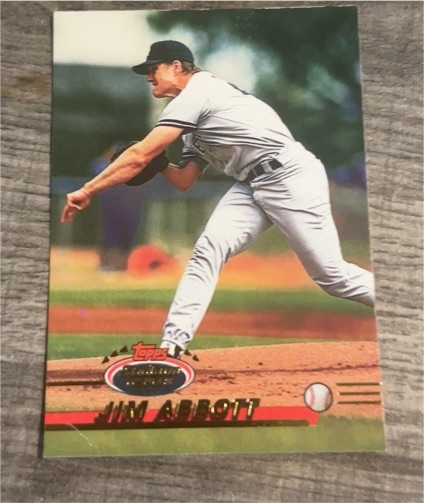 1993 Topps Stadium Club #615 Jim Abbott — front