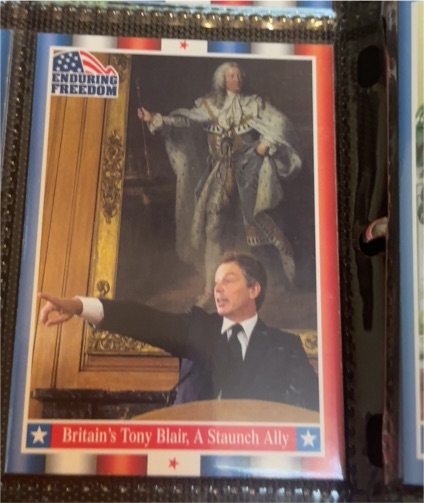 2001 Topps Enduring Freedom #15 Britain's Tony Blair, A Staunch Ally — front