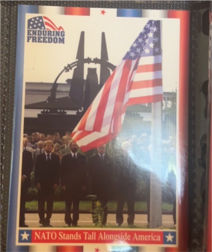 2001 Topps Enduring Freedom #18 NATO Stands Tall Alongside America — front