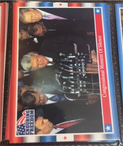 2001 Topps Enduring Freedom #26 Former Presidents Unite Day Of Prayer — front