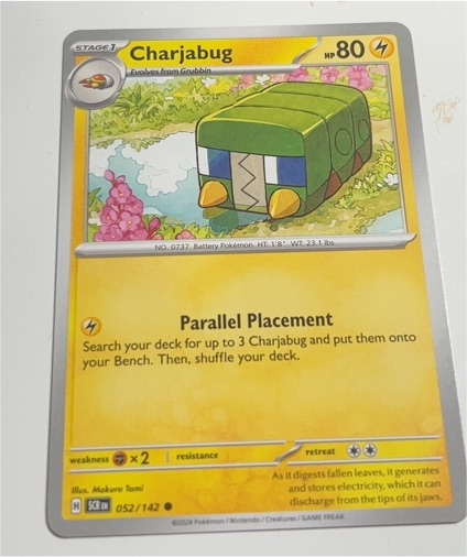 2024 Pokémon Stellar Crown #052 Charjabug — front