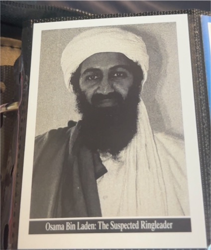 2001 Topps Enduring Freedom #19 Osama Bin Laden — front