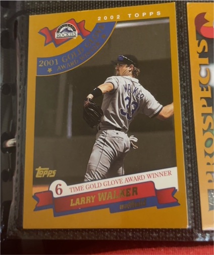 2002 Topps #713 Larry Walker — front