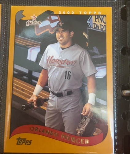 2002 Topps #542 Orlando Merced Houston Astros — front