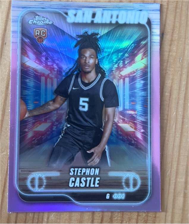 2024-25 Topps Chrome #122 Stephon Castle — front