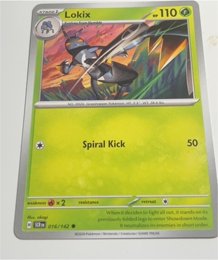 2024 Pokémon Stellar Crown #016 Lokix — front