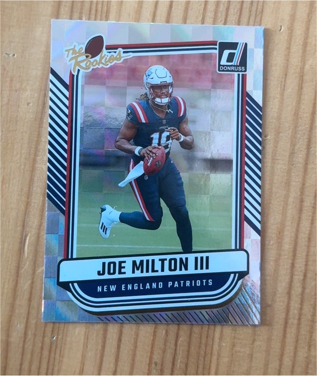 2024 Donruss The Rookies #TR-10 Joe Milton III — front