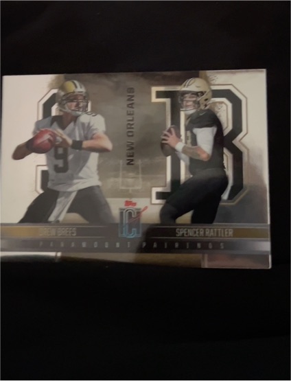 2024 Topps Signature Class #PP-3 Drew Brees/Spencer Rattler Paramount Pairings — front
